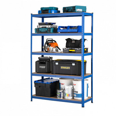 Garage Shelving Units / Racking 5 Levels 1800mm H X 1200mm W X 450mm D - image 1