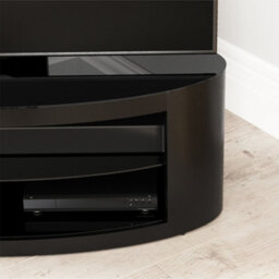 "Avf Affinity Buckingham 1.1M Oval Tv Stand, For Tvs Up To 55"" - Black" - thumbnail 6