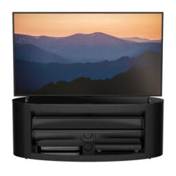 "Avf Affinity Buckingham 1.1M Oval Tv Stand, For Tvs Up To 55"" - Black" - thumbnail 5