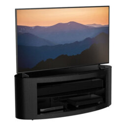 "Avf Affinity Buckingham 1.1M Oval Tv Stand, For Tvs Up To 55"" - Black" - thumbnail 2