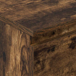 Berkfield Sturdy Sideboard Smoked Oak 60X35X98.5 Cm Engineered Wood - thumbnail 9