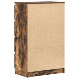 Berkfield Sturdy Sideboard Smoked Oak 60X35X98.5 Cm Engineered Wood - thumbnail 8