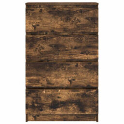 Berkfield Sturdy Sideboard Smoked Oak 60X35X98.5 Cm Engineered Wood - thumbnail 6