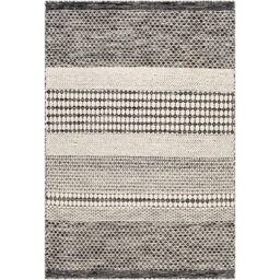 Livabliss Mardin-Hand Woven Black Beige Wool Global Living Dining Bedroom Rug 152 X 228 Cm Easy Care, Non Shedding - thumbnail 2