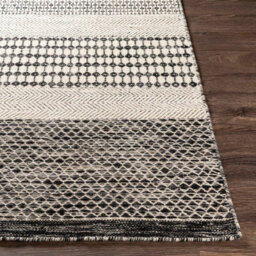 Livabliss Mardin-Hand Woven Black Beige Wool Global Living Dining Bedroom Rug 152 X 228 Cm Easy Care, Non Shedding - thumbnail 5