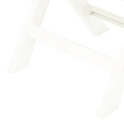 Berkfield Folding Garden Chairs 2 Pcs Plastic White - thumbnail 7