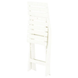 Berkfield Folding Garden Chairs 2 Pcs Plastic White - thumbnail 8