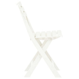Berkfield Folding Garden Chairs 2 Pcs Plastic White - thumbnail 5