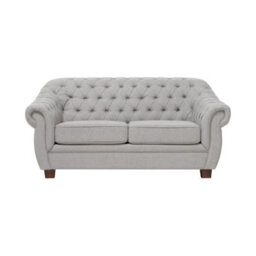 Furniture 48 Eva Chesterfield Grey Linen Fabric 2 Seater Sofa - thumbnail 2