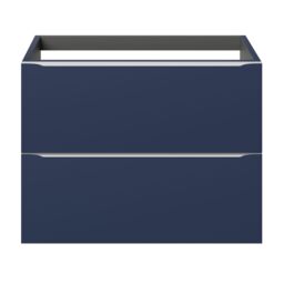GoodHome Imandra Matt Blue Wall-Mounted Bathroom Cabinet (H) 600mm (W) 800mm - thumbnail 2