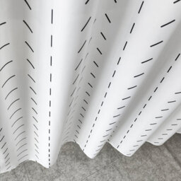 Neel Blue Shower Curtain With Hooks, Geometric Lines, 180Cm X 200Cm - thumbnail 9