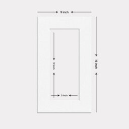 Ak Frames 16X9 White Picture Mounts To Fit 12X5 Aperture Size - Mount Board Only (No Frame Included) - thumbnail 3