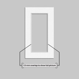 Ak Frames 16X9 White Picture Mounts To Fit 12X5 Aperture Size - Mount Board Only (No Frame Included) - thumbnail 4
