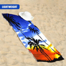 Geezy Beach Towel Microfibre Lightweight Sunrise Bath Towel Camping Travel Holiday - thumbnail 2