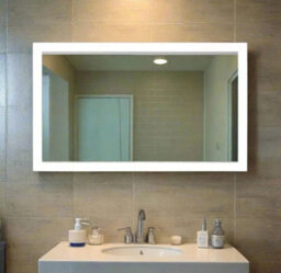 D Pro T Bathrooms 600X500 Led Bathroom Mirror With Demister & Single Touch Control - thumbnail 2