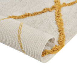 Beliani Rug Beyler White 160 X 230 Cm Cotton - thumbnail 5