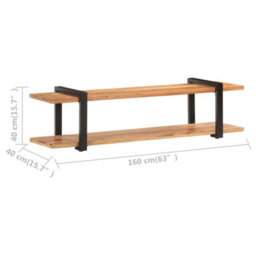 Vidaxl Tv Cabinet 160X40X40 Cm Solid Acacia Wood - thumbnail 5