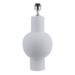 The Lighting Studio Kiara Table Lamp White Ceramic Base Only - thumbnail 1