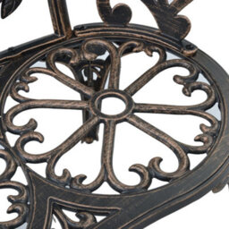 Berkfield Bistro Bench 100Cm Bronze Cast Aluminium - thumbnail 6