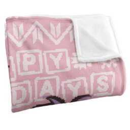 Sesame Street Silky Christmas Sweater Abby Cadabby Supersoft Blanket Pink/purple (One Size) - thumbnail 3
