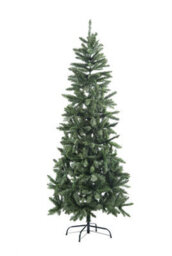 Shatchi 6Ft Slim Pine Green Tree Christmas Holiday Festive Xmas Home Decorations With Pencil Point Tips - thumbnail 4