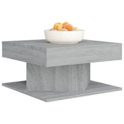 Berkfield Stylish Coffee Table Grey Sonoma 57X57X30 Cm Engineered Wood - thumbnail 3