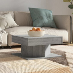 Berkfield Stylish Coffee Table Grey Sonoma 57X57X30 Cm Engineered Wood - thumbnail 2