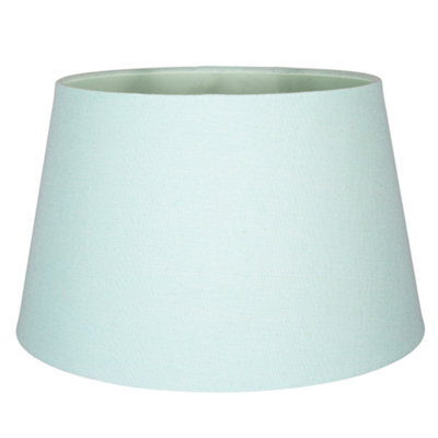 Happy Homewares Traditional 30Cm Duck Egg Linen Fabric Drum Table/pendant Lampshade 60W Maximum - image 1