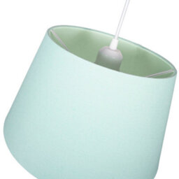 Happy Homewares Traditional 30Cm Duck Egg Linen Fabric Drum Table/pendant Lampshade 60W Maximum - thumbnail 3
