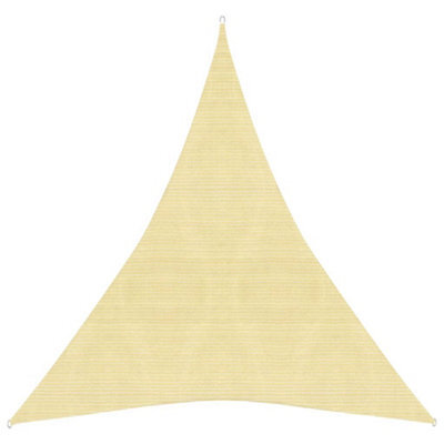 Berkfield Sunshade Sail 160 G/m2 Beige 4X5X5 M Hdpe - image 1