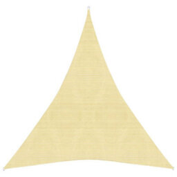 Berkfield Sunshade Sail 160 G/m2 Beige 4X5X5 M Hdpe - thumbnail 1