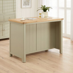 The Furniture Market Marbury Sage Green Bar Kitchen Island - 2 Seater - thumbnail 3