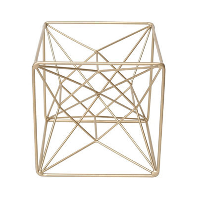 Vanity Living 20.3Cm Gold Star Decoration Modern Iron Geometric Ornament For Shelf, Table & Festive Home Decor - image 1