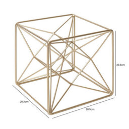 Vanity Living 20.3Cm Gold Star Decoration Modern Iron Geometric Ornament For Shelf, Table & Festive Home Decor - thumbnail 2