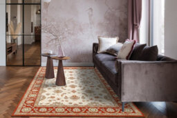 RugsX Wool Carpet Soho 477.15.la103 Osta Ornament, Frame Natural Beige Terracotta 160X240 Cm - thumbnail 5