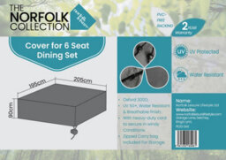 Norfolk Leisure 6 Seater Dining Cover  L205Cm X W195Cm X H90Cm - thumbnail 2