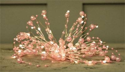 Luxform Solar 50 Led Microlight Pearl Romantic Pink - image 1