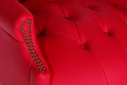 Teknik Chairman Super Large Executive Chair In Bonded Red Leather With Button Back Detailing - thumbnail 4