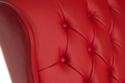 Teknik Chairman Super Large Executive Chair In Bonded Red Leather With Button Back Detailing - thumbnail 3