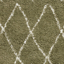 Green Geometric Shaggy Rug, Stain-Resistant 45mm Thick Modern Rug For Bedroom, Living Room, & Dining Room-60Cm X 230Cm (Runner) - thumbnail 5