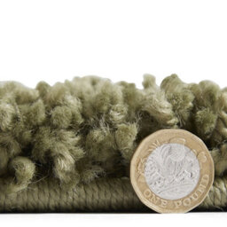 Green Geometric Shaggy Rug, Stain-Resistant 45mm Thick Modern Rug For Bedroom, Living Room, & Dining Room-60Cm X 230Cm (Runner) - thumbnail 7