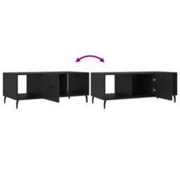 Berkfield Durable Coffee Table Black 102X50X40 Cm Engineered Wood - thumbnail 8