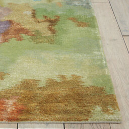 Viscose , Wool Abstract , Optical/ (3D) Handmade , Luxurious , Modern , Wool Rug For Living Room, Bedroom - 114Cm X 175Cm - thumbnail 4