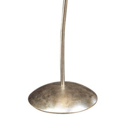 Luminosa Lighting Luminosa Paola Floor Lamp 1 Light E27, Silver Painted With Black Shade & Black Glass Droplets - thumbnail 3