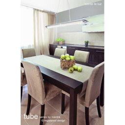 Luminosa Lighting Luminosa Tube Flush 8W Led 4000K Polished Chrome/ Sand Diamond, 680Lm, 3Yrs Warranty - thumbnail 3