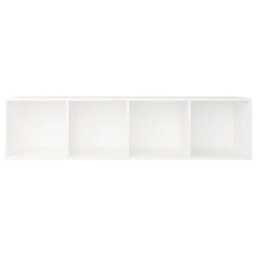 Berkfield Book Cabinet/tv Cabinet White 36X30X143 Cm Engineered Wood - thumbnail 9