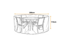 Sahara Outdoor Furniture Cover - 4 Seater Round - thumbnail 2
