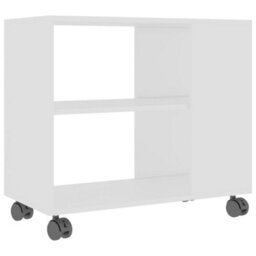 Berkfield Side Table White 70X35X55 Cm Engineered Wood - thumbnail 2