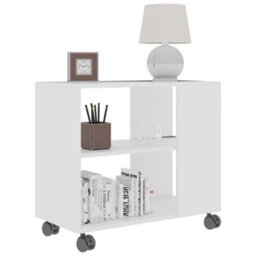 Berkfield Side Table White 70X35X55 Cm Engineered Wood - thumbnail 3