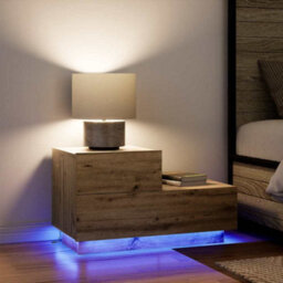 Walplus Bedside Cabinet Artisan Oak 70 X 36 X 40.5 Cm Engineered Wood - thumbnail 5